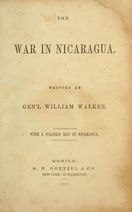The war in Nicaragua book cover
