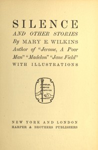 Silence, and other stories book cover