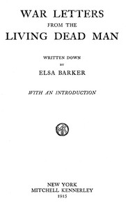 War letters from the living dead man book cover