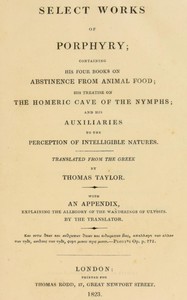 Select works of Porphyry book cover