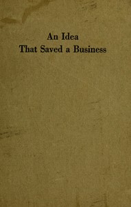 An idea that saved a business book cover