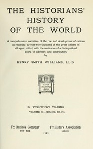 The historians' history of the world in twenty-five volumes, volume 11 book cover