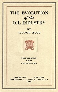 The evolution of the oil industry book cover