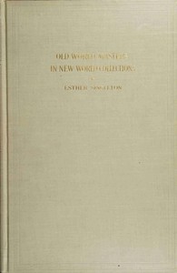 Old world masters in new world collections book cover